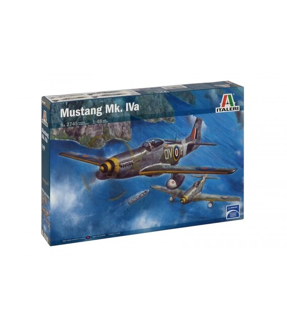 Kit de construit avion MUSTANG Mk. IVA, 1:48, Italeri 2745