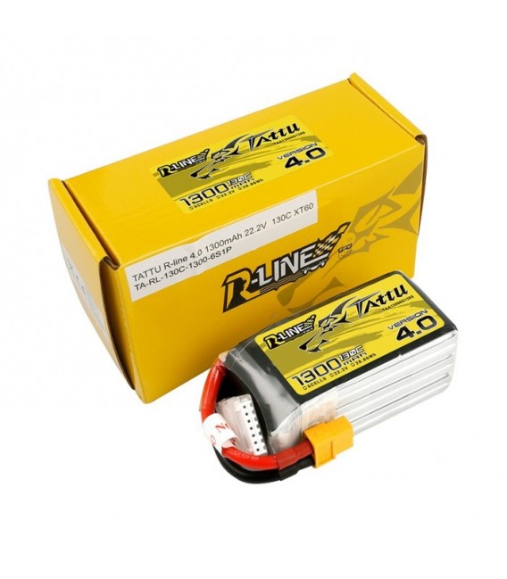 Acumulator LiPo 4S 14.8 V 1300 mAh 130C GENS ACE Tattu R-Line TAA13006S13X6