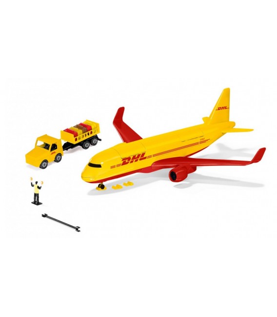 Avion DHL cu lumini și accesorii Siku 1702