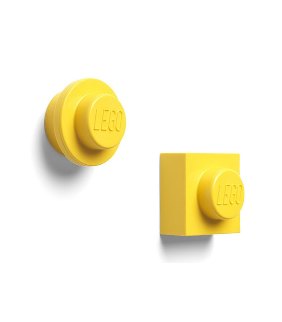 Set 2 magneți LEGO - galben